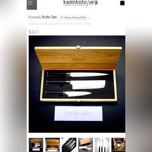 Brand New! Kamikoto Kanpeki Knife Set